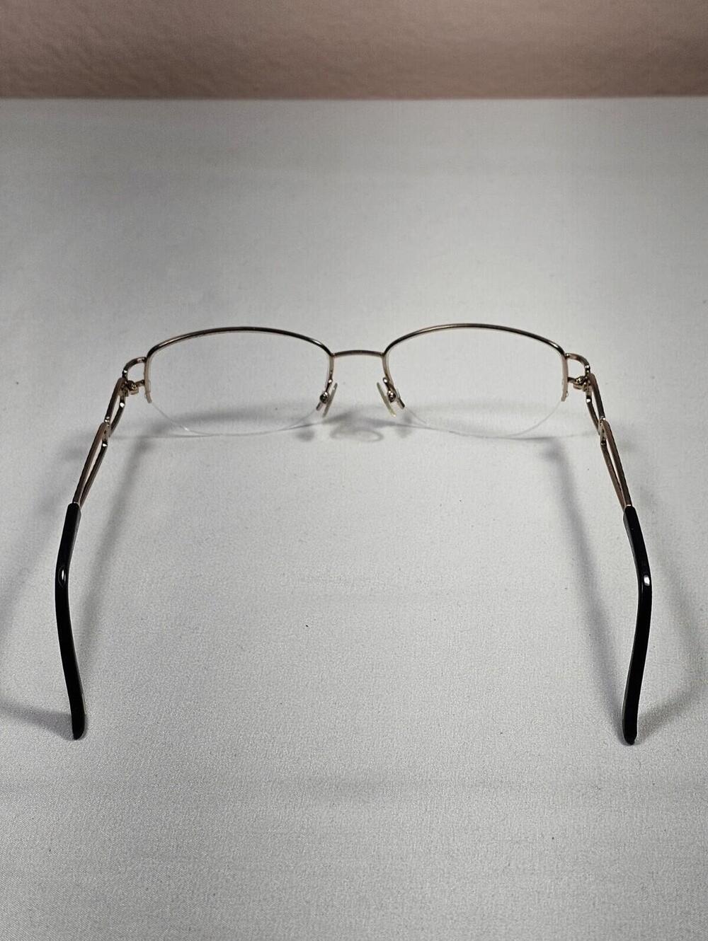 Cashmere 470 Eyeglasses 135 Gold And Black FRAMES ONLY - Picture 10 of 10